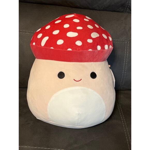 Squishmallow Other - Malcolm the Red Spotted Mushroom Squishmallows Squish Mallow Kelly Toy: JUMBO